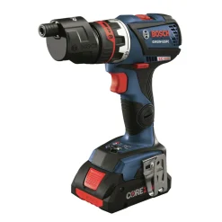 Factory Reconditioned Bosch 18V Lithium-Ion Brushless Cordless Drill Driver Kit with 5-In-1 Flexiclick System (4 Ah)