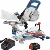 Factory Reconditioned Bosch 18V Single-Bevel Slide 8-1/2 in. Cordless Miter Saw Kit (8 Ah)