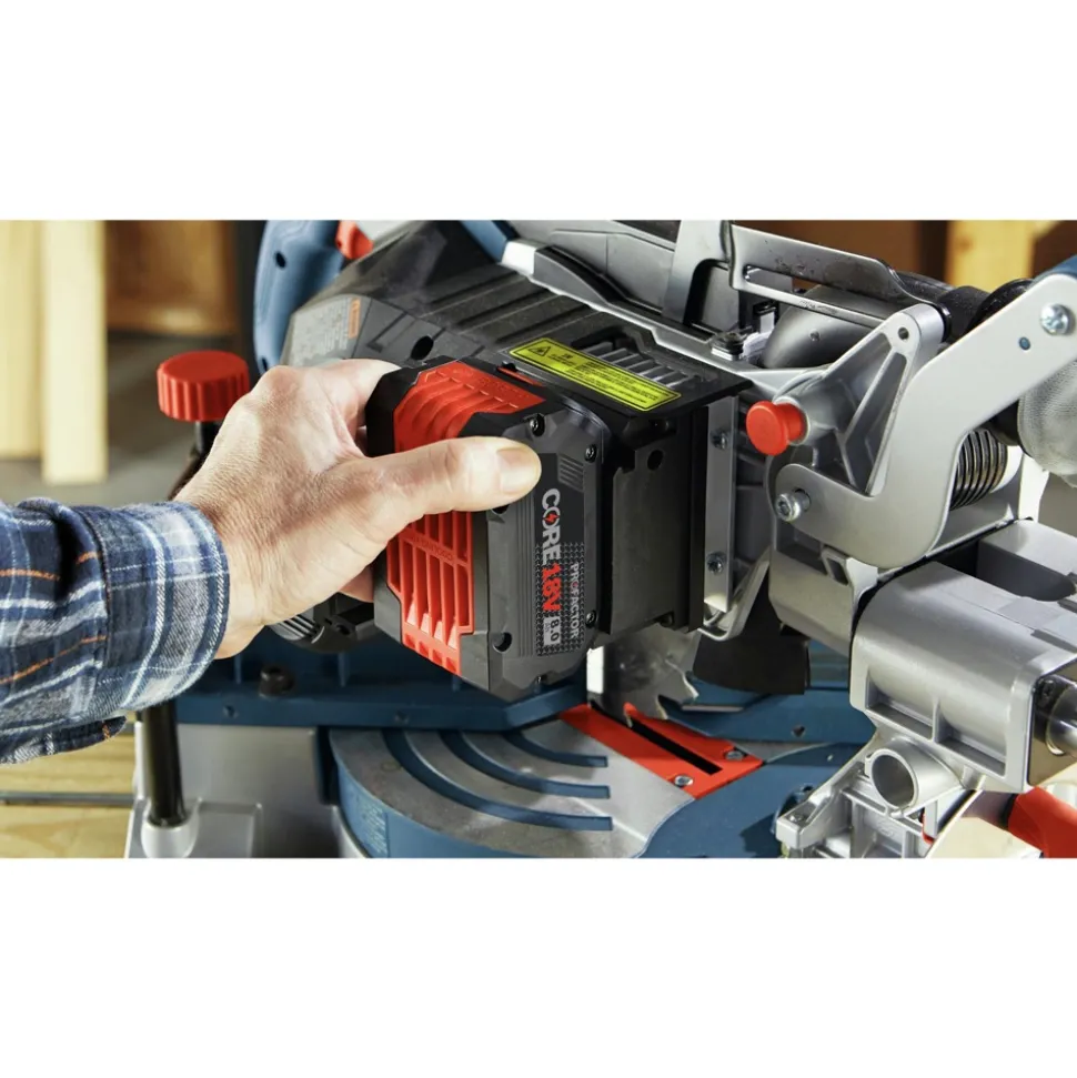 Factory Reconditioned Bosch 18V Single-Bevel Slide 8-1/2 in. Cordless Miter Saw Kit (8 Ah)