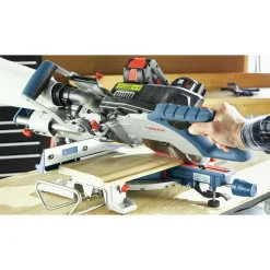 Factory Reconditioned Bosch 18V Single-Bevel Slide 8-1/2 in. Cordless Miter Saw Kit (8 Ah)