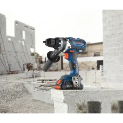 Factory Reconditioned Bosch 18V Brushless Lithium-Ion 1/2 in. Cordless Connected-Ready Hammer Drill Driver Kit with 2 Batteries (4 Ah)