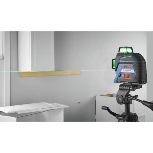 Factory Reconditioned Bosch 360 Degrees Green-Beam Three-Plane Leveling and Alignment-Line Laser