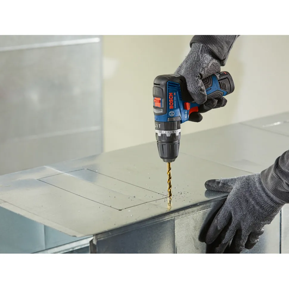 Factory Reconditioned Bosch 12V Max Brushless Lithium-Ion 3/8 in. Cordless Hammer Drill Driver Kit with 2 Batteries (2 Ah)