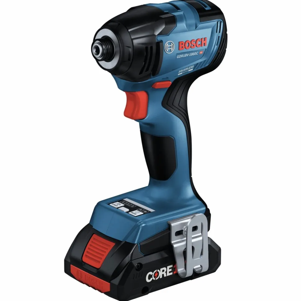 Factory Reconditioned Bosch 18V Brushless Lithium-Ion 1/4 in. Hex Cordless Connected-Ready Impact Driver Kit (4 Ah)