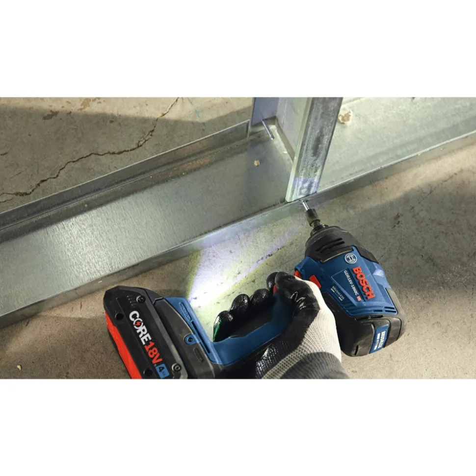 Factory Reconditioned Bosch 18V Brushless Lithium-Ion 1/4 in. Hex Cordless Connected-Ready Impact Driver Kit (4 Ah)