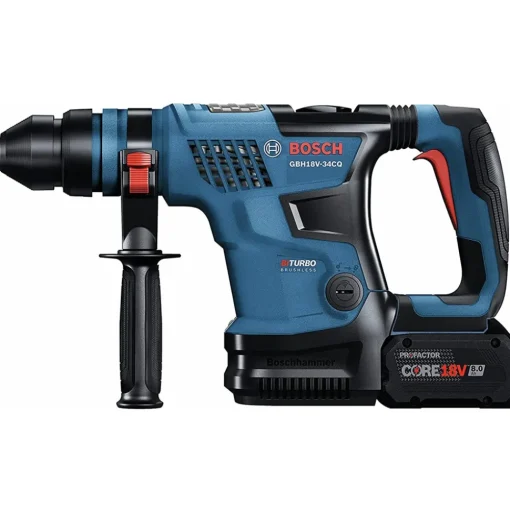 Factory Reconditioned Bosch 18V Brushless Lithium-Ion 1-1/4 in. Cordless PROFACTOR SDS-Plus Bulldog Rotary Hammer Kit with 2 Batteries (8 Ah)