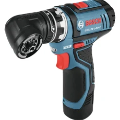 Factory Reconditioned Bosch 12V Lithium-Ion Max FlexiClick 5-In-1 1/4 in. Cordless Drill Driver System Kit (2 Ah)