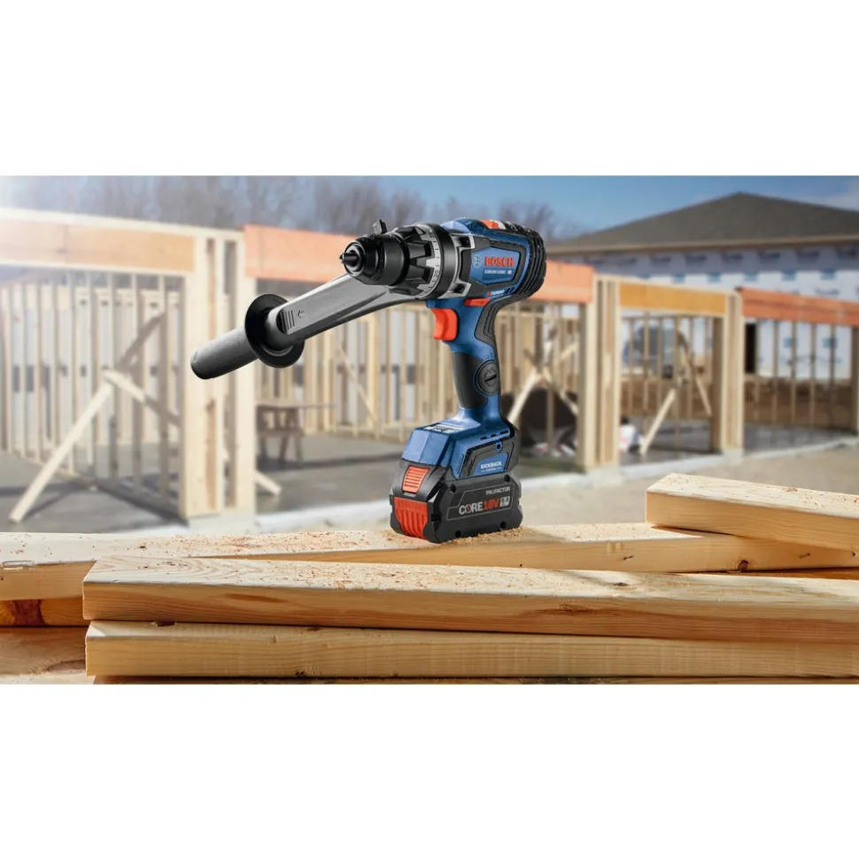 Factory Reconditioned Bosch 18V PROFACTOR Brushless Lithium-Ion 1/2 in. Cordless Connected-Ready Hammer Drill Driver Kit (8 Ah)