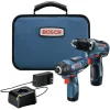 Factory Reconditioned Bosch 12V Max Brushless Lithium-Ion 3/8 in. Cordless Drill Driver/1/4 in. Hex impact Driver Combo Kit with 2 Batteries (2 Ah)