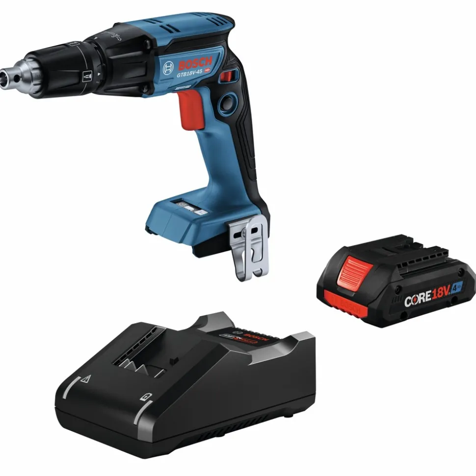 Factory Reconditioned Bosch 18V Brushless Lithium-Ion 1/4 in. Cordless Hex Screwgun Kit (4 Ah)