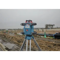 Factory Reconditioned Bosch 18V REVOLVE4000 Lithium-Ion Connected Self-Leveling Cordless Horizontal/Vertical Rotary Laser Kit (4 Ah)