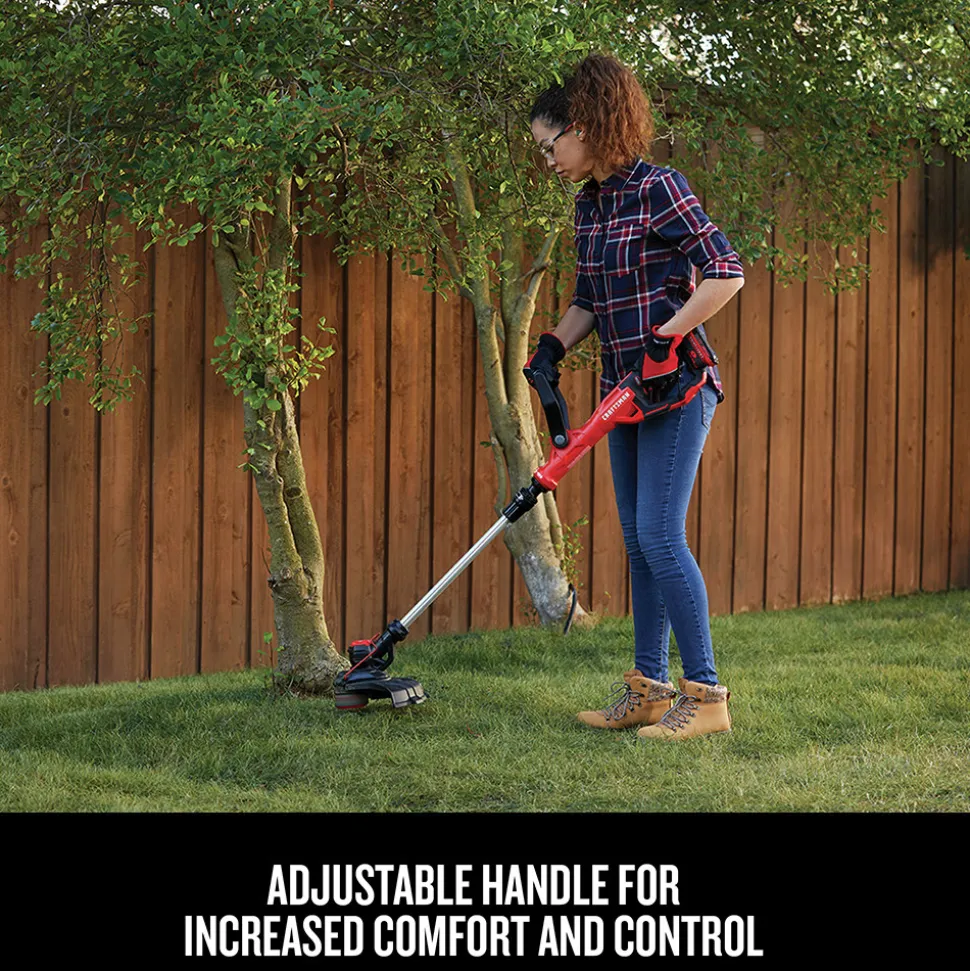 Factory Reconditioned Craftsman 20V WEEDWACKER Automatic Feed Lithium-Ion 13 in. Cordless String Trimmer/Edger Kit (2 Ah)