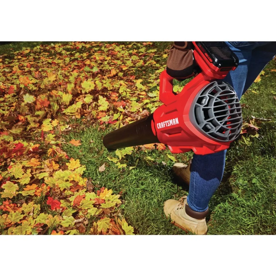 Factory Reconditioned Craftsman V20 Brushed Lithium-Ion Cordless Axial Leaf Blower (Tool Only)