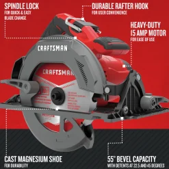 Factory Reconditioned Craftsman 15 Amp 7-1/4 in. Corded Circular Saw