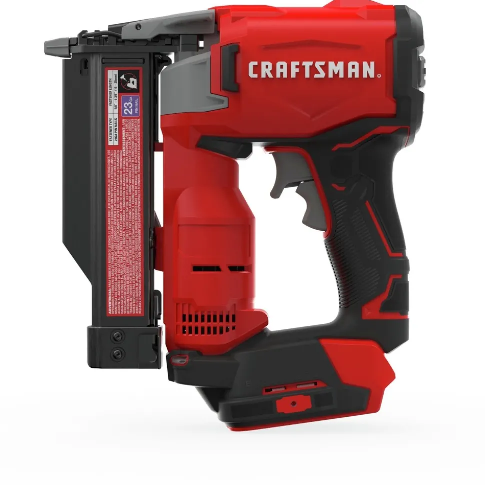 Factory Reconditioned Craftsman V20 Brushless RP Lithium-Ion Cordless 23 ga. Pin Nailer (Tool Only)