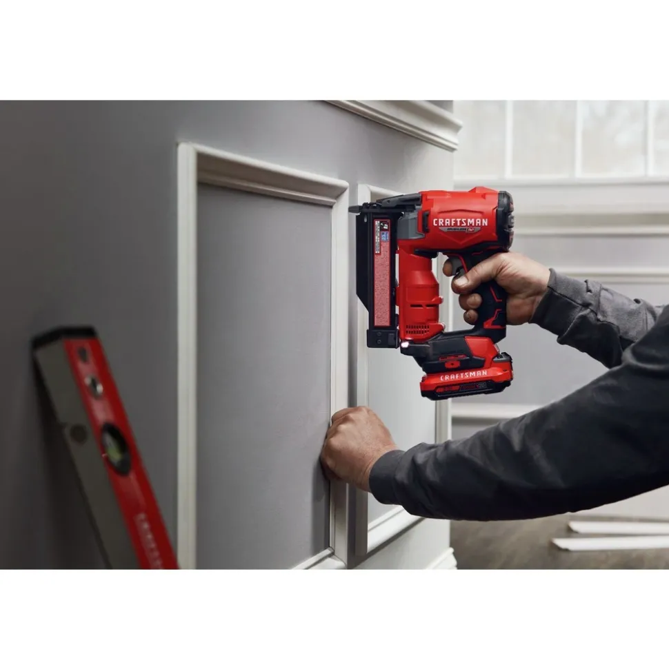 Factory Reconditioned Craftsman V20 Brushless RP Lithium-Ion Cordless 23 ga. Pin Nailer (Tool Only)