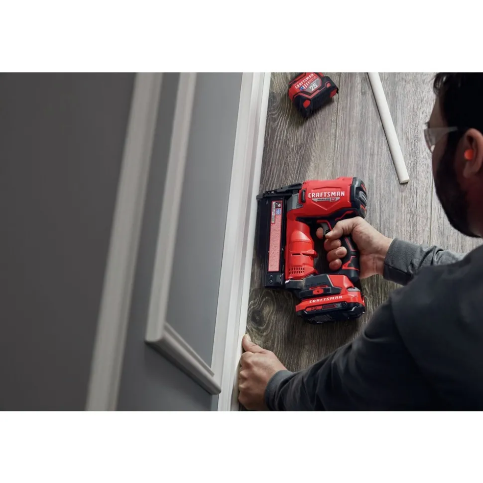 Factory Reconditioned Craftsman V20 Brushless RP Lithium-Ion Cordless 23 ga. Pin Nailer (Tool Only)
