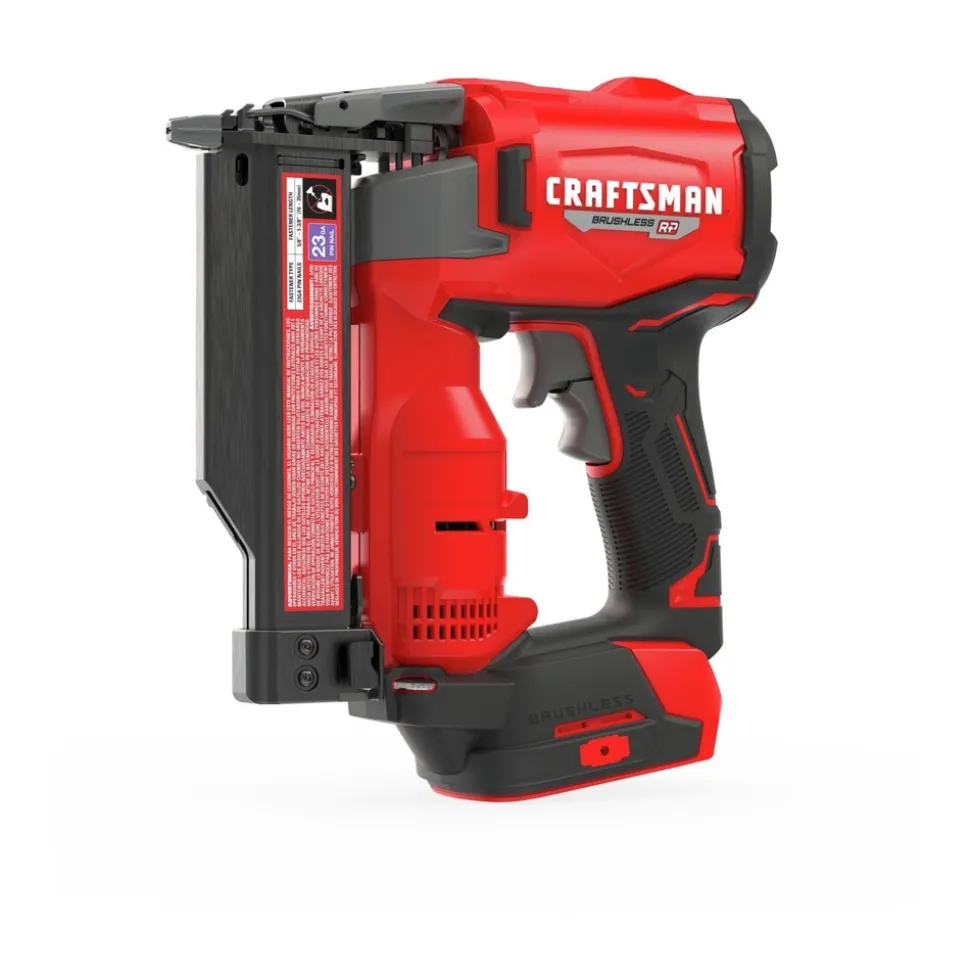 Factory Reconditioned Craftsman V20 Brushless RP Lithium-Ion Cordless 23 ga. Pin Nailer (Tool Only)