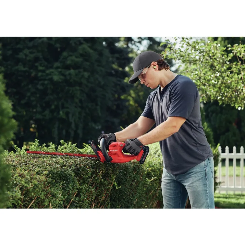 Factory Reconditioned Craftsman V20 Brushed Lithium-Ion 20 in. Cordless Hedge Trimmer Kit (1.5 Ah)
