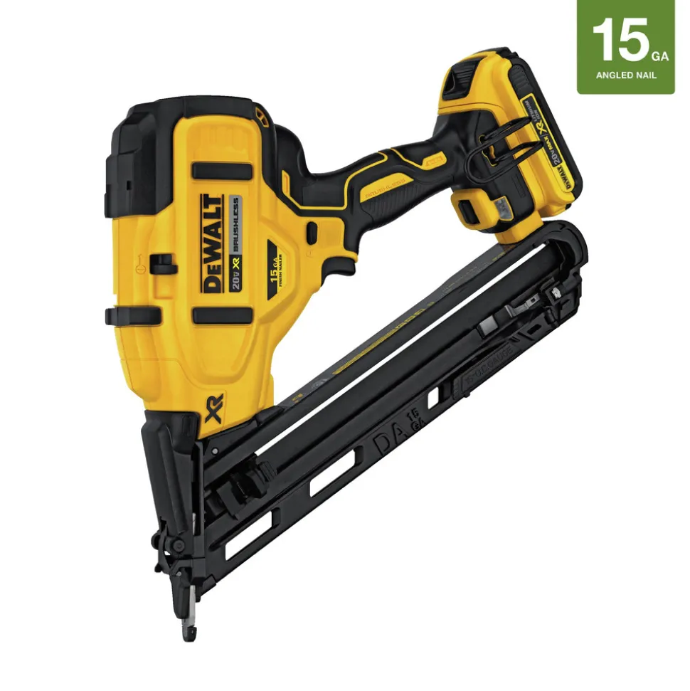 Factory Reconditioned Dewalt 20V MAX XR 15 Gauge Cordless Angled Finish Nailer