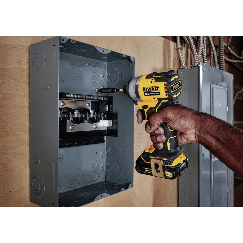 Factory Reconditioned Dewalt ATOMIC 20V MAX Brushless Lithium-Ion Compact 1/4 in. Cordless Impact Driver Kit (1.3 Ah)