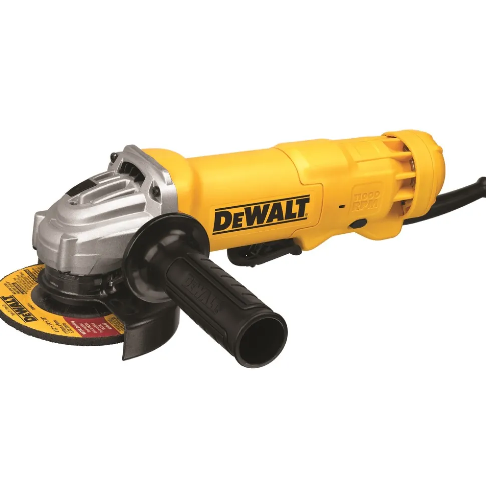 Factory Reconditioned Dewalt 11 Amp 4-1/2 in. Angle Grinder with Paddle Switch & Wheel