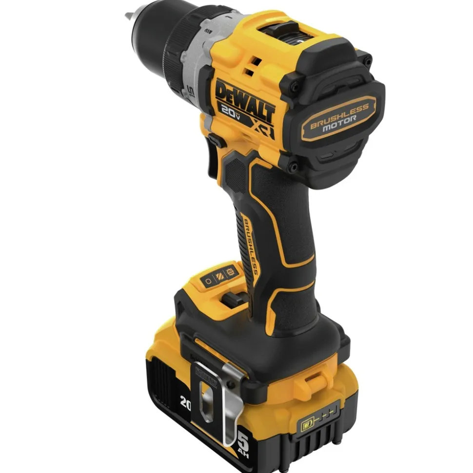 Factory Reconditioned Dewalt 20V MAX XR Lithium-Ion Brushless 1/2 in. Cordless Drill Driver Kit (5 Ah)
