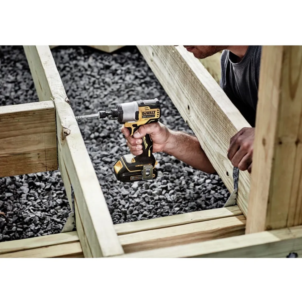 Factory Reconditioned Dewalt 20V MAX Brushless Lithium-Ion 1/4 in. Cordless Impact Driver (Tool Only)