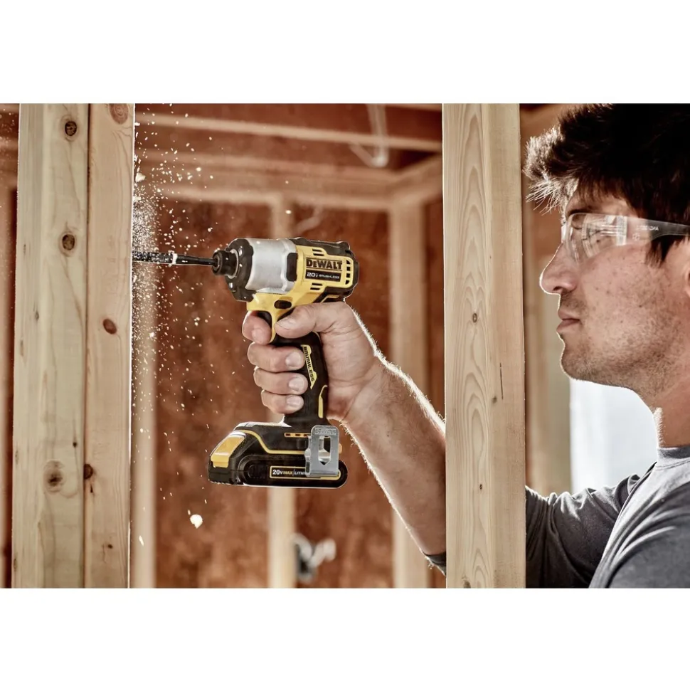 Factory Reconditioned Dewalt 20V MAX Brushless Lithium-Ion 1/4 in. Cordless Impact Driver (Tool Only)