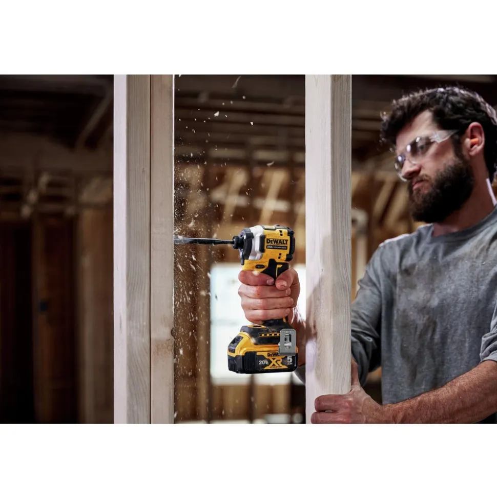 Factory Reconditioned Dewalt 20V MAX ATOMIC Brushless 3-Speed Lithium-Ion 1/4 in. Cordless Impact Driver Kit (5 Ah)