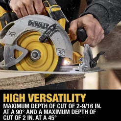 Factory Reconditioned Dewalt 20V MAX XR Lithium-Ion Brushless 7-1/4 in. Cordless Circular Saw Kit with POWERPACK (8 Ah)