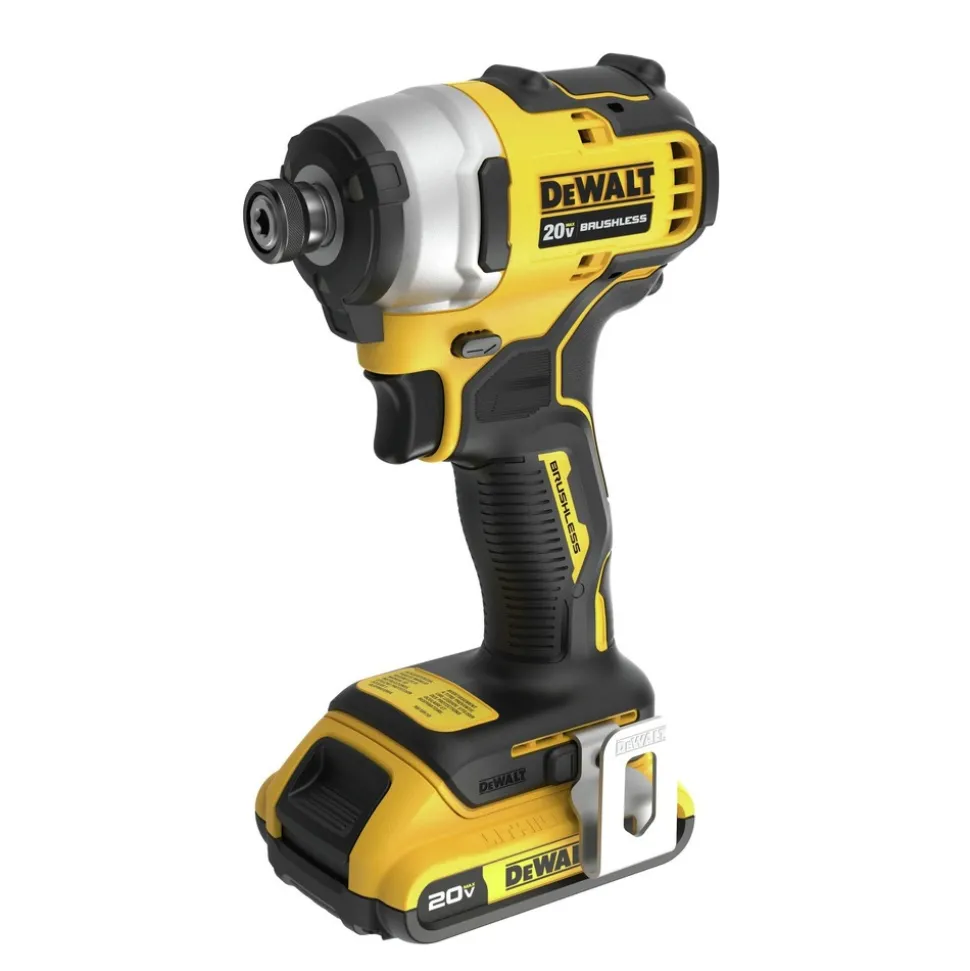 Factory Reconditioned Dewalt 20V MAX ATOMIC Lithium-Ion Brushless 1/4 in. Cordless Impact Driver Kit (2 Ah)
