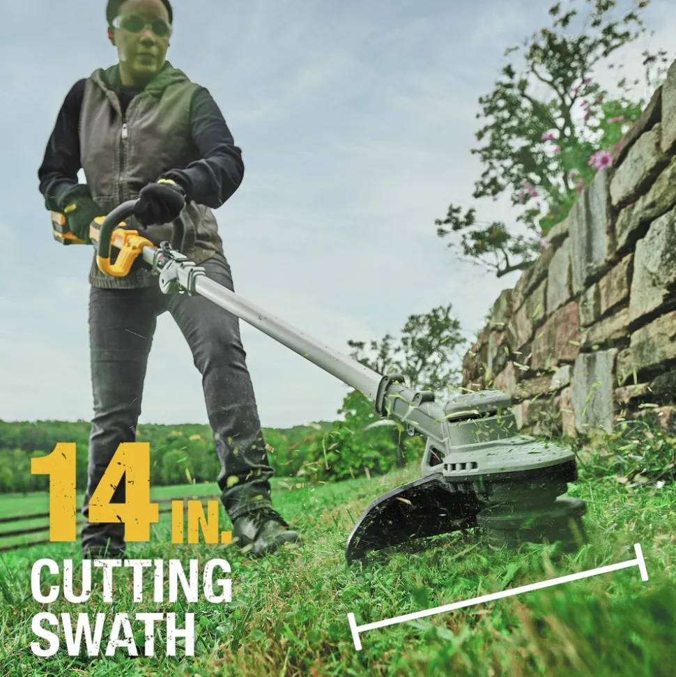 Factory Reconditioned Dewalt 20V MAX Lithium-Ion Cordless 14 in. Folding String Trimmer Kit (5 Ah)