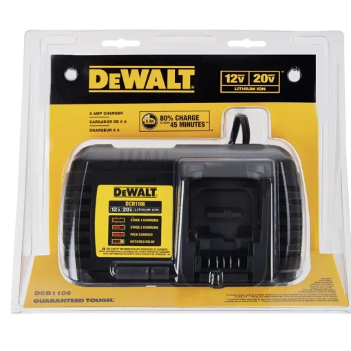 Factory Reconditioned Dewalt 12V/20V MAX FLEXVOLT 6 Amp Fast Charger