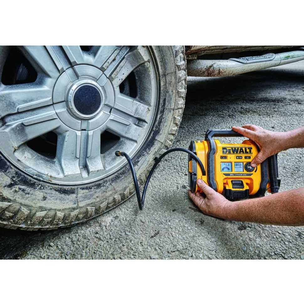 Factory Reconditioned Dewalt DCC020IBR 20V MAX Lithium-Ion Corded/Cordless Air Inflator (Tool Only)