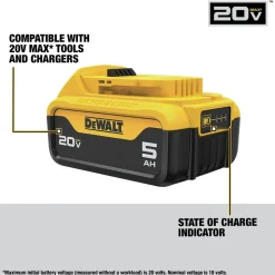 Factory Reconditioned Dewalt 20V MAX 5 Ah Lithium-Ion Battery and Charger Kit