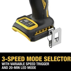 Factory Reconditioned Dewalt 20V MAX XR Lithium-Ion Brushless 3-Speed High Torque 1/4 in. Cordless Impact Driver (Tool Only)