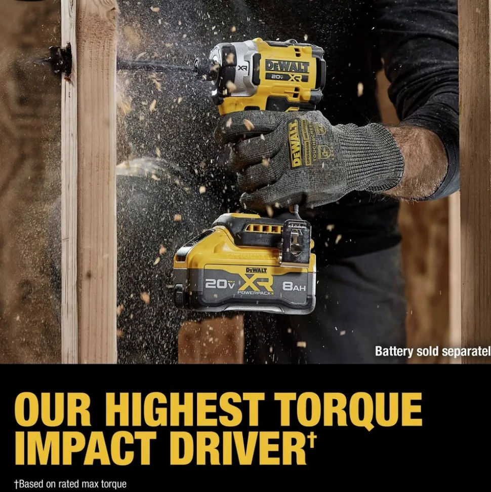 Factory Reconditioned Dewalt 20V MAX XR Lithium-Ion Brushless 3-Speed High Torque 1/4 in. Cordless Impact Driver (Tool Only)