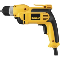 Factory Reconditioned Dewalt 8 Amp VSR 3/8 in. Pistol Grip Drill with Keyless Chuck Kit