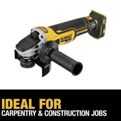 Factory Reconditioned Dewalt 20V MAX XR Lithium-Ion Brushless Slide Switch 4.5 in. Cordless Small Angle Grinder with KICKBACK BRAKE (Tool Only)