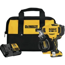 Factory Reconditioned Dewalt 20V MAX Brushless Lithium-Ion 15 Degree Cordless Coil Roofing Nailer Kit (2 Ah)