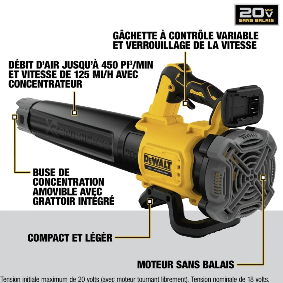 Factory Reconditioned Dewalt 20V MAX XR Brushless Lithium-Ion 14 in. Cordless Folding String Trimmer/Handheld Blower Combo Kit (4 Ah)
