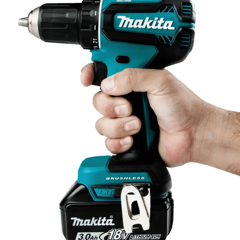 Factory Reconditioned Makita 18V LXT Brushless Lithium-Ion 1/2 in. Cordless Compact Drill Driver Kit (3 Ah)