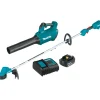 Factory Reconditioned Makita 18V LXT Brushless Lithium-Ion 13 in. Cordless String Trimmer and Blower Combo Kit (4 Ah)