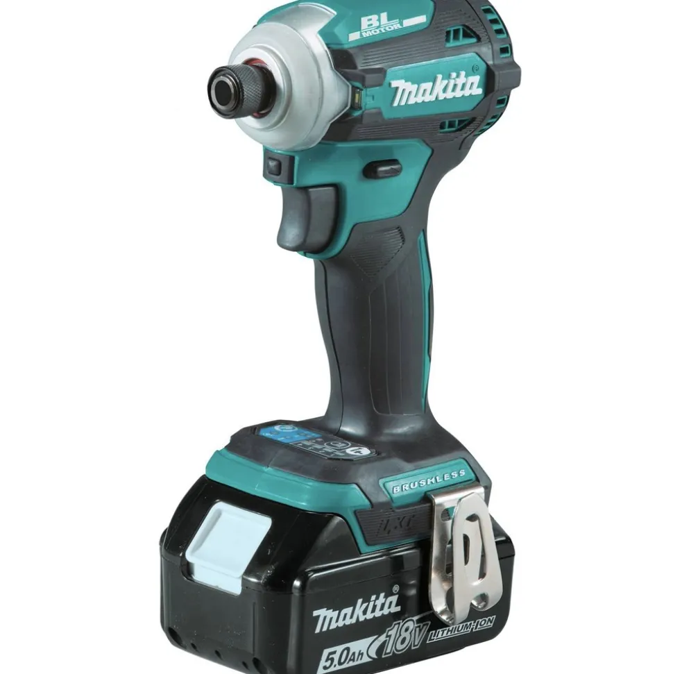 Factory Reconditioned Makita 18V LXT Brushless Lithium-Ion 1/2 in. Cordless Hammer Drill Driver and 4-Speed Impact Driver Combo Kit with 2 Batteries (5 Ah)