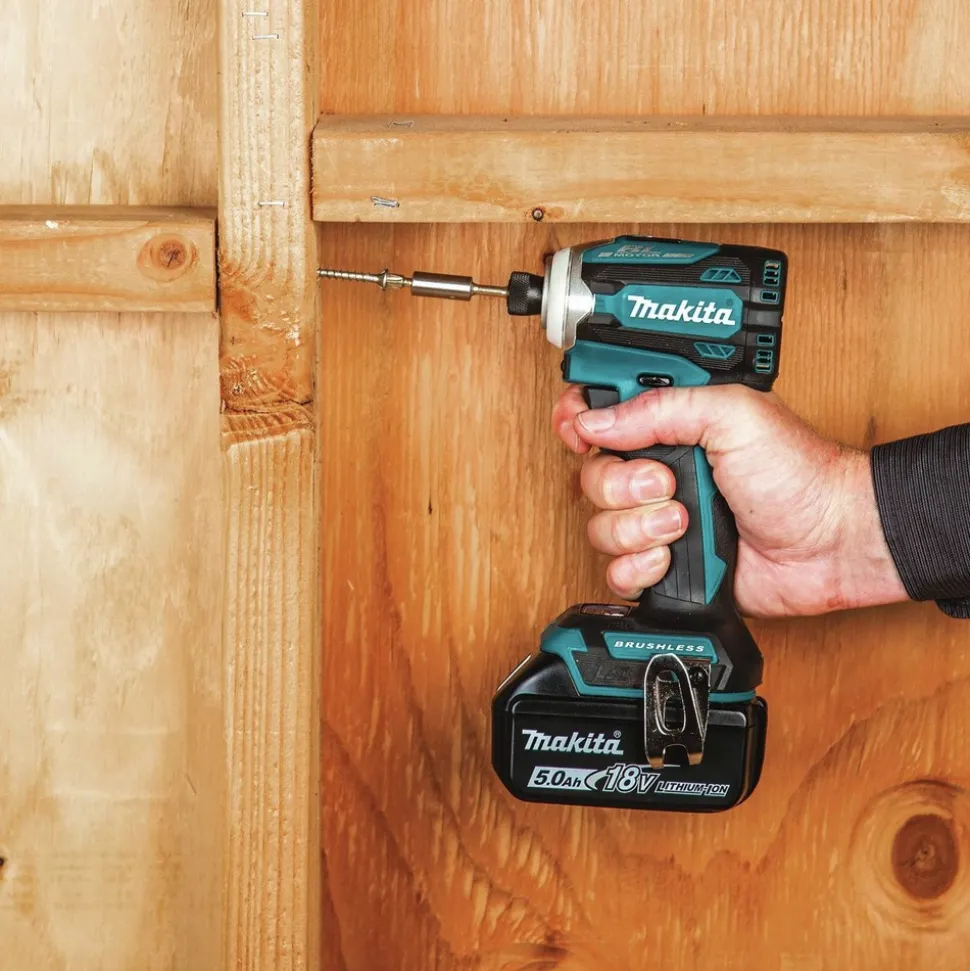 Factory Reconditioned Makita 18V LXT Brushless Lithium-Ion 1/2 in. Cordless Hammer Drill Driver and 4-Speed Impact Driver Combo Kit with 2 Batteries (5 Ah)