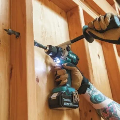 Factory Reconditioned Makita 18V LXT Brushless Lithium-Ion 1/2 in. Cordless Hammer Drill Driver and 4-Speed Impact Driver Combo Kit with 2 Batteries (5 Ah)