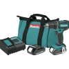 Factory Reconditioned Makita 18V LXT Brushed Lithium-Ion 1/2 in. Cordless Compact Drill Driver Kit with 2 Batteries (1.5 Ah)