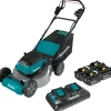 Factory Reconditioned Makita 18V X2 (36V) LXT Brushless Lithium-Ion 21 in. Cordless Self-Propelled Commercial Lawn Mower Kit with 4 Batteries (5 Ah)