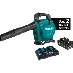 Factory Reconditioned Makita 18V X2 (36V) LXT Brushless Lithium-Ion Cordless Blower Kit with 2 Batteries (5 Ah)